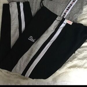 Vs Pink Boyfriend Pant Oversized thick raw edge sz lg will fit xl